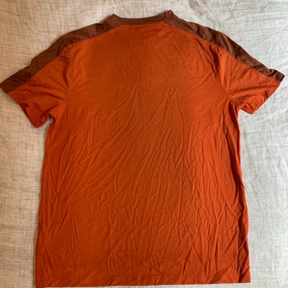 IBEX MERINO WOOL POCKET TEE BURNT ORANGE - Picture 2 of 4